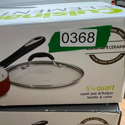 2 New in Box Cuisinart Sautee Pans