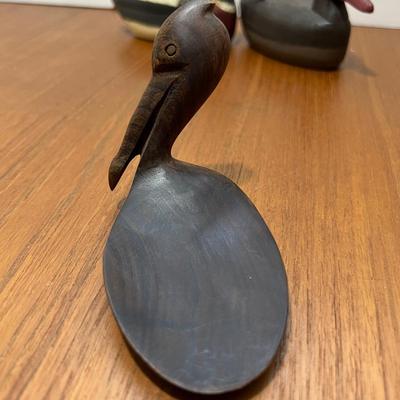Lot Carved Wooden Duck Decoys Figurines - 2 Signed Roy Willis