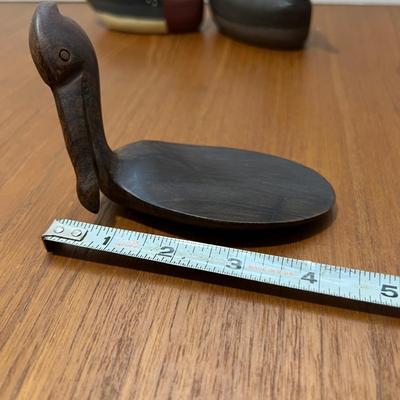 Lot Carved Wooden Duck Decoys Figurines - 2 Signed Roy Willis