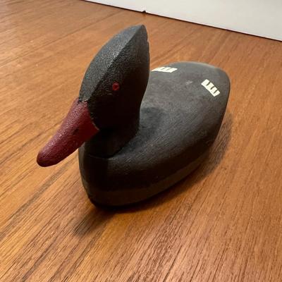 Lot Carved Wooden Duck Decoys Figurines - 2 Signed Roy Willis