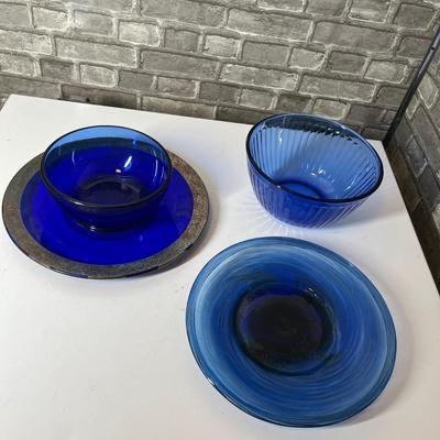 Lot 299 Cobalt Glassware
