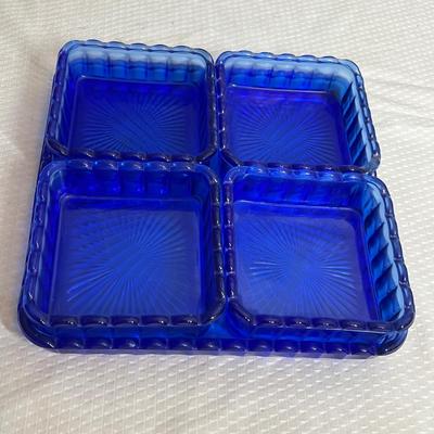 Lot 300 Cobalt Tray set