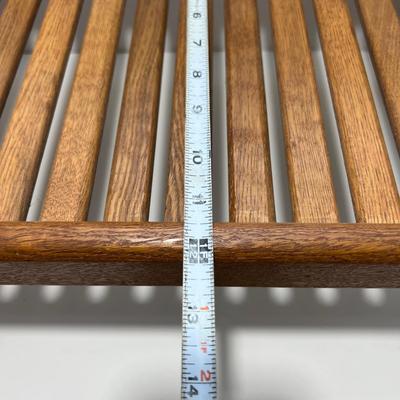 Lot MCM Teak - Desk Shelf + Tray, Display Plate