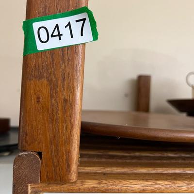 Lot MCM Teak - Desk Shelf + Tray, Display Plate