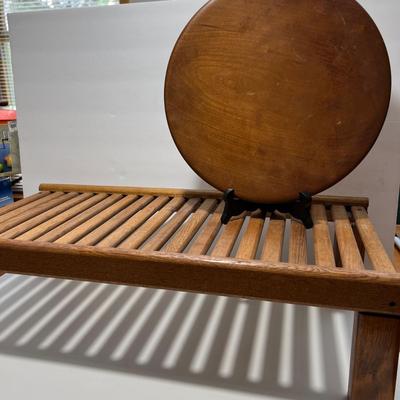 Lot MCM Teak - Desk Shelf + Tray, Display Plate