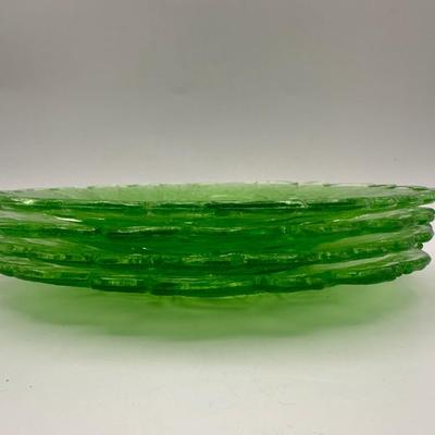 Vintage URANIUM Indiana Glass “Sweet Pear” Pattern