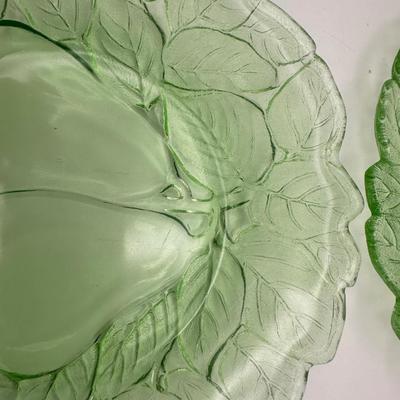 Vintage URANIUM Indiana Glass “Sweet Pear” Pattern