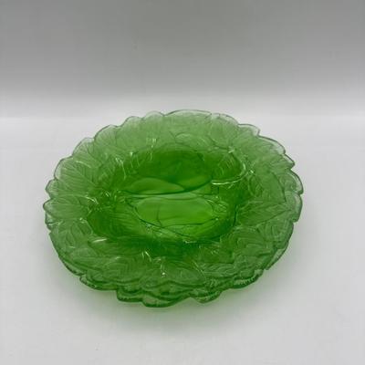 Vintage URANIUM Indiana Glass “Sweet Pear” Pattern
