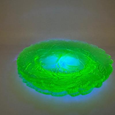 Vintage URANIUM Indiana Glass “Sweet Pear” Pattern