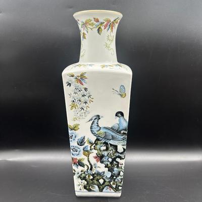 Porcelain Square Vase , Marked 9/50