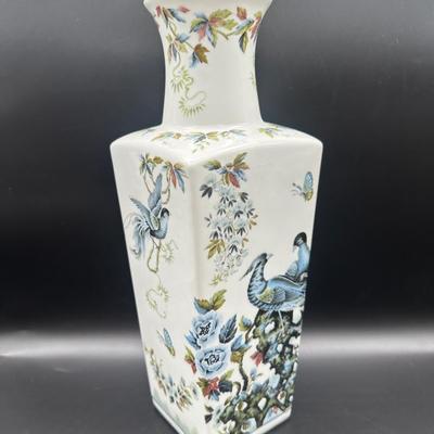 Porcelain Square Vase , Marked 9/50