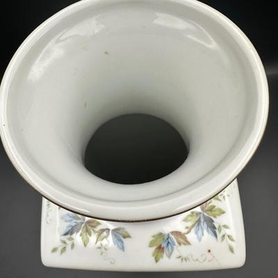 Porcelain Square Vase , Marked 9/50