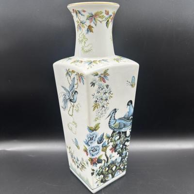 Porcelain Square Vase , Marked 9/50
