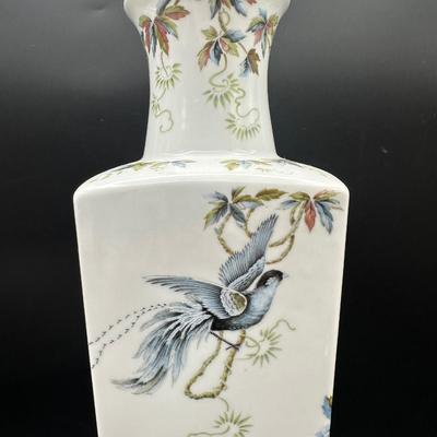 Porcelain Square Vase , Marked 9/50
