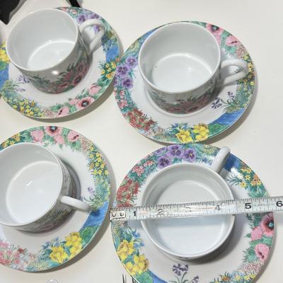 9 WINTERLING Bavaria Germany Plates + 4 Nikko Teacups w Plates
