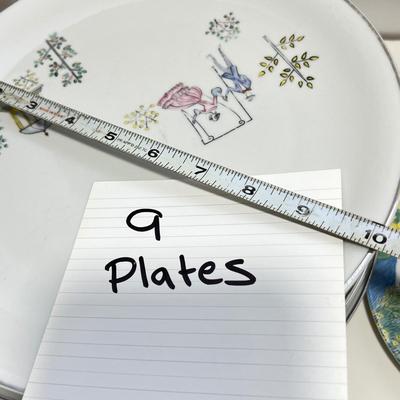 9 WINTERLING Bavaria Germany Plates + 4 Nikko Teacups w Plates