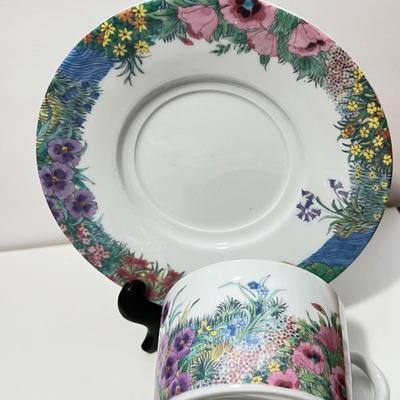 9 WINTERLING Bavaria Germany Plates + 4 Nikko Teacups w Plates