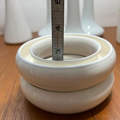 Decorative White Ceramics Lot