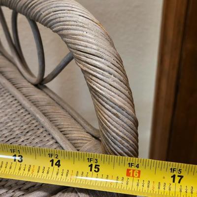 Wicker Corner Shelf