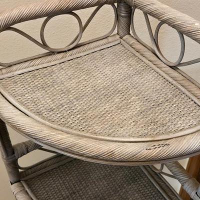 Wicker Corner Shelf