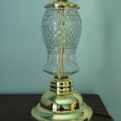 Cut Glass Lamp