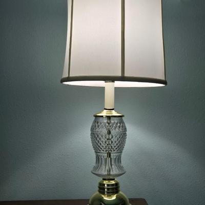 Cut Glass Lamp