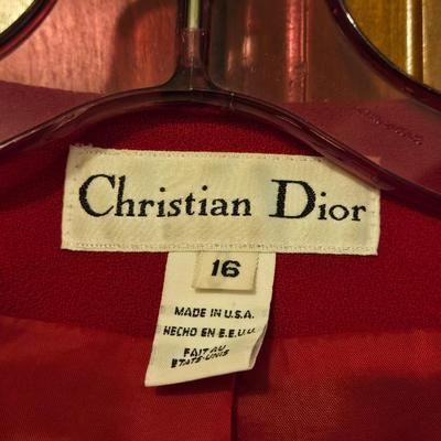 Christian Dior Red Ladies Suit Jacket