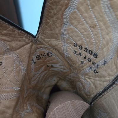 Hondo Black Elephant Hide Cowboy Boots