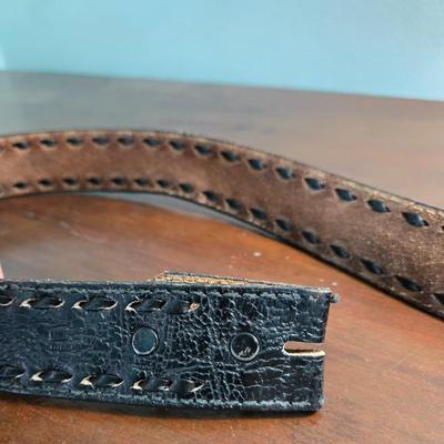 (2) Leather Men's Belts