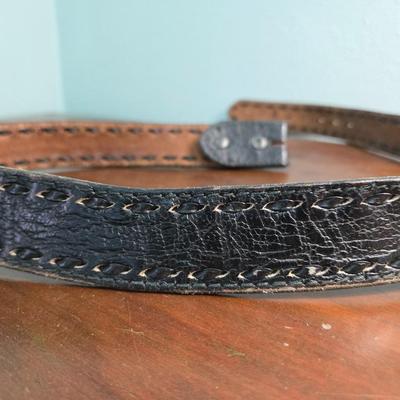 (2) Leather Men's Belts
