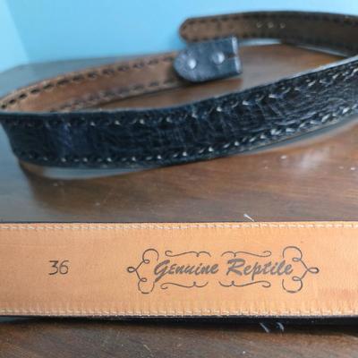 (2) Leather Men's Belts