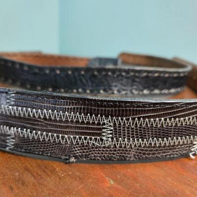 (2) Leather Men's Belts