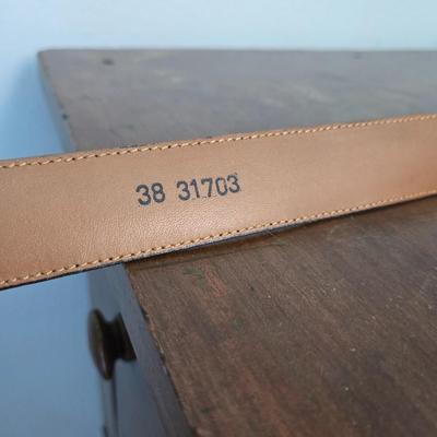 2 Black Leather Belts