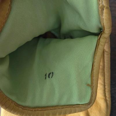 (2) Pairs of Leather Work Gloves and (1) Pair of Wool Liners
