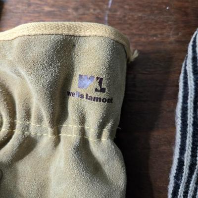 Leather Mittens with Wool Liners