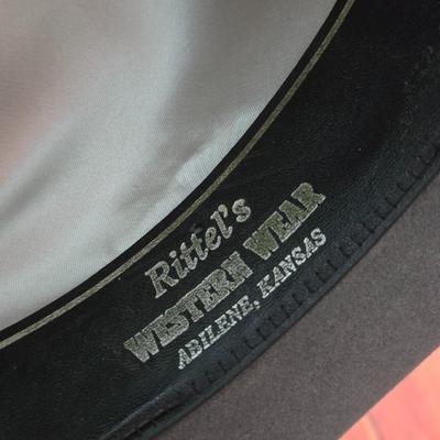 Rittel's Dark Gray 3x Beaver Cowboy Hat with Box