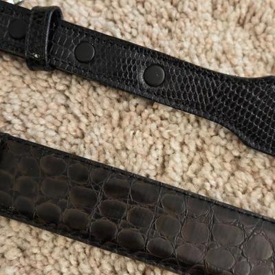 (2) Men's Leather Belts