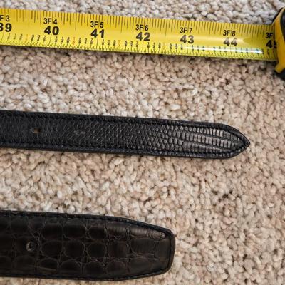 (2) Men's Leather Belts