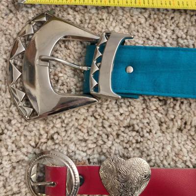 (2) Ladies Western Belts