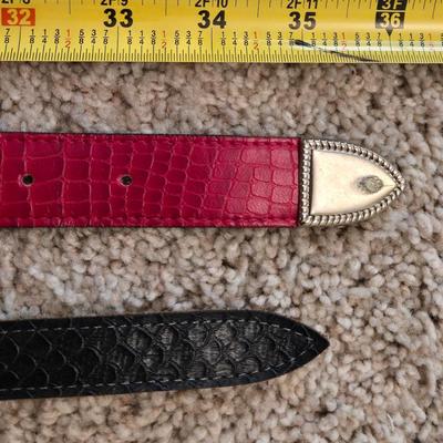 (2) Ladies Western Belts