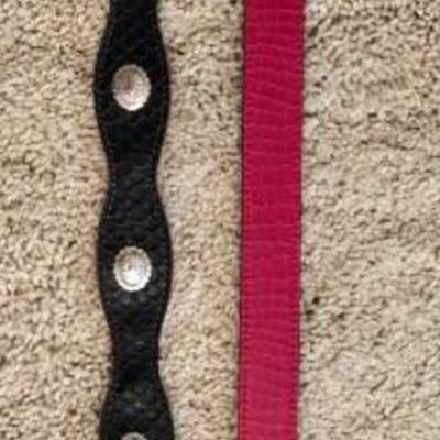 (2) Ladies Western Belts