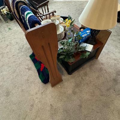 CHINA, ROCKING CHAIR, TABLE LOT
