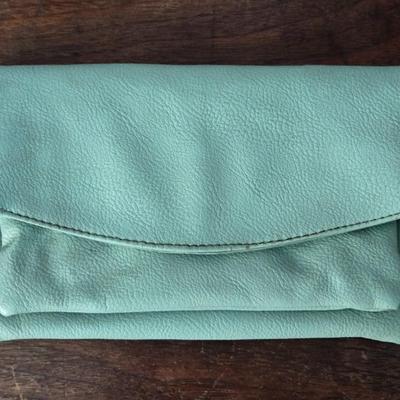 Blue/Green Wristlet
