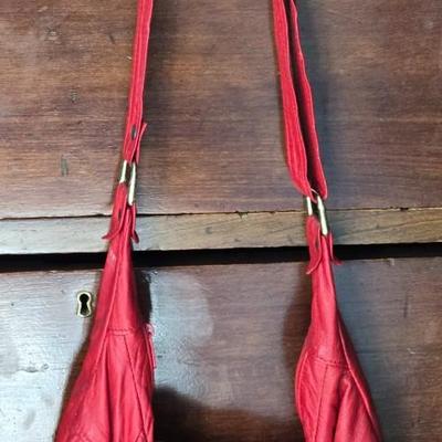 Vintage Red Lamb Leather Purse