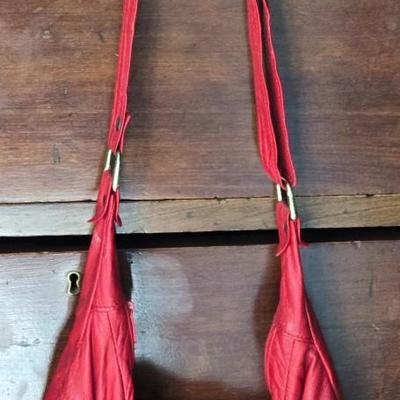 Vintage Red Lamb Leather Purse