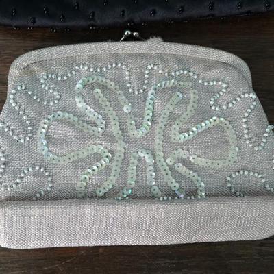 (2) Beaded & Sequin Evening Bags