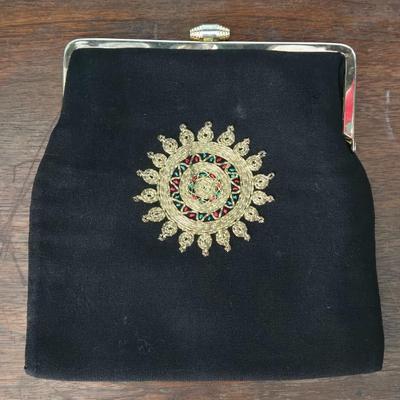 Vintage Gold Thread Evening Bag
