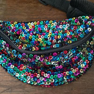 Multicolored Sequin Fanny Pack