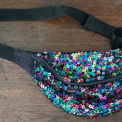 Multicolored Sequin Fanny Pack
