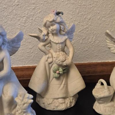 (4) Porcelain Angels
